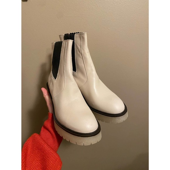 Free People James Chelsea Boots Bone White Size 8.5/39 NWT - Picture 11 of 12